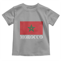 Vintage Morocco Flag Toddler T Shirt Patriotic Moroccan Pride