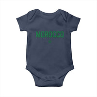 Morocco Star Flag Minimalist Moroccan Pride Baby Onesie