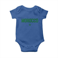 Morocco Star Flag Minimalist Moroccan Pride Baby Onesie