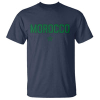 Morocco Star Flag Minimalist Moroccan Pride T Shirt