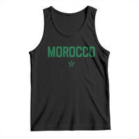 Morocco Star Flag Minimalist Moroccan Pride Tank Top