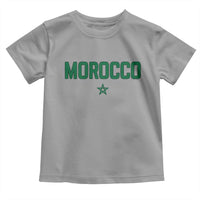 Morocco Star Flag Minimalist Moroccan Pride Toddler T Shirt