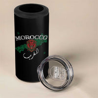 Morocco Lion Maghrib Moroccan Spirit Heritage 4 in 1 Can Cooler Tumbler