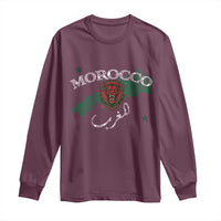 Morocco Lion Maghrib Moroccan Spirit Heritage Long Sleeve Shirt