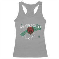 Morocco Lion Maghrib Moroccan Spirit Heritage Racerback Tank Top