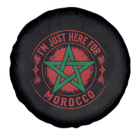 I'm Just Here for Morocco Spare Tire Cover Funny Moroccan Pride Supporter Sports Fan