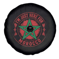 I'm Just Here for Morocco Spare Tire Cover Funny Moroccan Pride Supporter Sports Fan