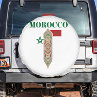 Traditional Moroccan Mosaic Archway Graphic Spare Tire Cover Morocco Architecture Tile Pattern