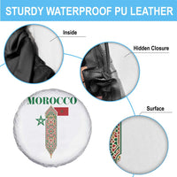 Traditional Moroccan Mosaic Archway Graphic Spare Tire Cover Morocco Architecture Tile Pattern