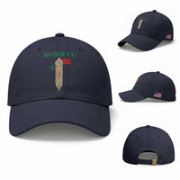 Traditional Moroccan Mosaic Archway Graphic Baseball Cap Morocco Architecture Tile Pattern