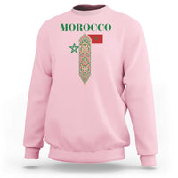 Traditional Moroccan Mosaic Archway Graphic Sweatshirt Morocco Architecture Tile Pattern