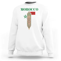 Traditional Moroccan Mosaic Archway Graphic Sweatshirt Morocco Architecture Tile Pattern