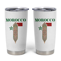 Traditional Moroccan Mosaic Archway Graphic Tumbler Cup Morocco Architecture Tile Pattern