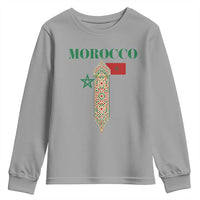 Traditional Moroccan Mosaic Archway Graphic Youth Sweatshirt Morocco Architecture Tile Pattern