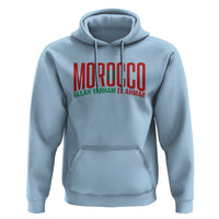 Morocco Flag Pride Allah Yarham El Ahmar Hoodie Moroccan Soccer Football Fans Gift