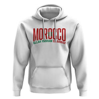 Morocco Flag Pride Allah Yarham El Ahmar Hoodie Moroccan Soccer Football Fans Gift