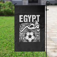 Egypt Soccer Misr Pride Arabic Calligraphy Garden Flag Egyptian Football Fans Ancient Pyramid Heritage Graphic
