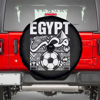 Egypt Soccer Misr Pride Arabic Calligraphy Spare Tire Cover Egyptian Football Fans Ancient Pyramid Heritage Graphic