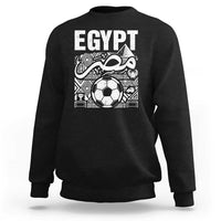 Egypt Soccer Misr Pride Arabic Calligraphy Sweatshirt Egyptian Football Fans Ancient Pyramid Heritage Graphic