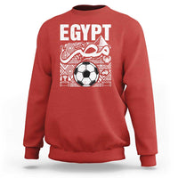 Egypt Soccer Misr Pride Arabic Calligraphy Sweatshirt Egyptian Football Fans Ancient Pyramid Heritage Graphic
