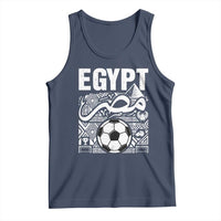 Egypt Soccer Misr Pride Arabic Calligraphy Tank Top Egyptian Football Fans Ancient Pyramid Heritage Graphic