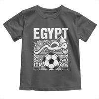 Egypt Soccer Misr Pride Arabic Calligraphy Toddler T Shirt Egyptian Football Fans Ancient Pyramid Heritage Graphic