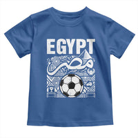 Egypt Soccer Misr Pride Arabic Calligraphy Toddler T Shirt Egyptian Football Fans Ancient Pyramid Heritage Graphic