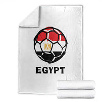 Egyptian Flag Soccer Ball Graphic Throw Blanket Egypt Pride Sports Football Fans Match Day