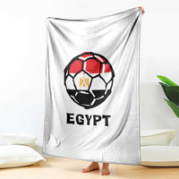 Egyptian Flag Soccer Ball Graphic Throw Blanket Egypt Pride Sports Football Fans Match Day
