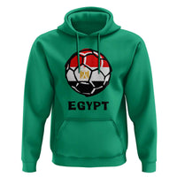 Egyptian Flag Soccer Ball Graphic Hoodie Egypt Pride Sports Football Fans Match Day