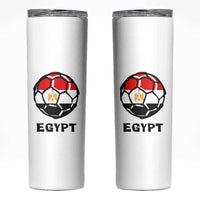 Egyptian Flag Soccer Ball Graphic Skinny Tumbler Egypt Pride Sports Football Fans Match Day
