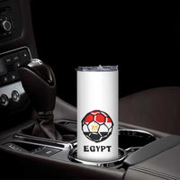 Egyptian Flag Soccer Ball Graphic Skinny Tumbler Egypt Pride Sports Football Fans Match Day