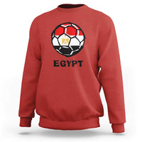 Egyptian Flag Soccer Ball Graphic Sweatshirt Egypt Pride Sports Football Fans Match Day