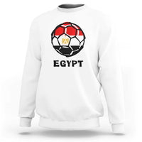 Egyptian Flag Soccer Ball Graphic Sweatshirt Egypt Pride Sports Football Fans Match Day
