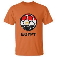 Egyptian Flag Soccer Ball Graphic T Shirt Egypt Pride Sports Football Fans Match Day