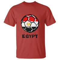 Egyptian Flag Soccer Ball Graphic T Shirt Egypt Pride Sports Football Fans Match Day