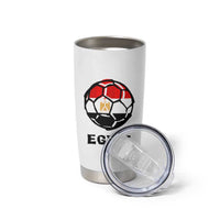 Egyptian Flag Soccer Ball Graphic Tumbler Cup Egypt Pride Sports Football Fans Match Day