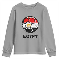 Egyptian Flag Soccer Ball Graphic Youth Sweatshirt Egypt Pride Sports Football Fans Match Day