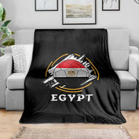 Egyptian Flag Soccer Ball Splatter Graphic Throw Blanket Egypt Pride Sports Football Fans Match Day