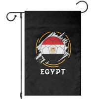 Egyptian Flag Soccer Ball Splatter Graphic Garden Flag Egypt Pride Sports Football Fans Match Day