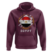 Egyptian Flag Soccer Ball Splatter Graphic Hoodie Egypt Pride Sports Football Fans Match Day