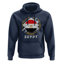Egyptian Flag Soccer Ball Splatter Graphic Hoodie Egypt Pride Sports Football Fans Match Day