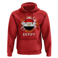 Egyptian Flag Soccer Ball Splatter Graphic Hoodie Egypt Pride Sports Football Fans Match Day
