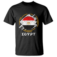Egyptian Flag Soccer Ball Splatter Graphic T Shirt Egypt Pride Sports Football Fans Match Day