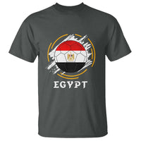 Egyptian Flag Soccer Ball Splatter Graphic T Shirt Egypt Pride Sports Football Fans Match Day