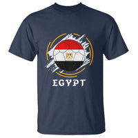 Egyptian Flag Soccer Ball Splatter Graphic T Shirt Egypt Pride Sports Football Fans Match Day