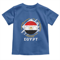 Egyptian Flag Soccer Ball Splatter Graphic Toddler T Shirt Egypt Pride Sports Football Fans Match Day