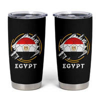 Egyptian Flag Soccer Ball Splatter Graphic Tumbler Cup Egypt Pride Sports Football Fans Match Day