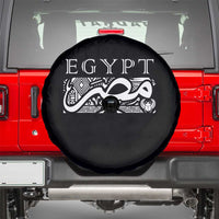 Egypt Misr Arabic Calligraphy Spare Tire Cover Vintage Egyptian Heritage Pharaonic Pattern Graphic