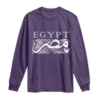 Egypt Misr Arabic Calligraphy Long Sleeve Shirt Vintage Egyptian Heritage Pharaonic Pattern Graphic